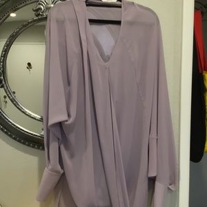 Drape Blouse - Lilac